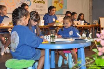 Lección escolar en el pregón de San Roque (Foto TF)